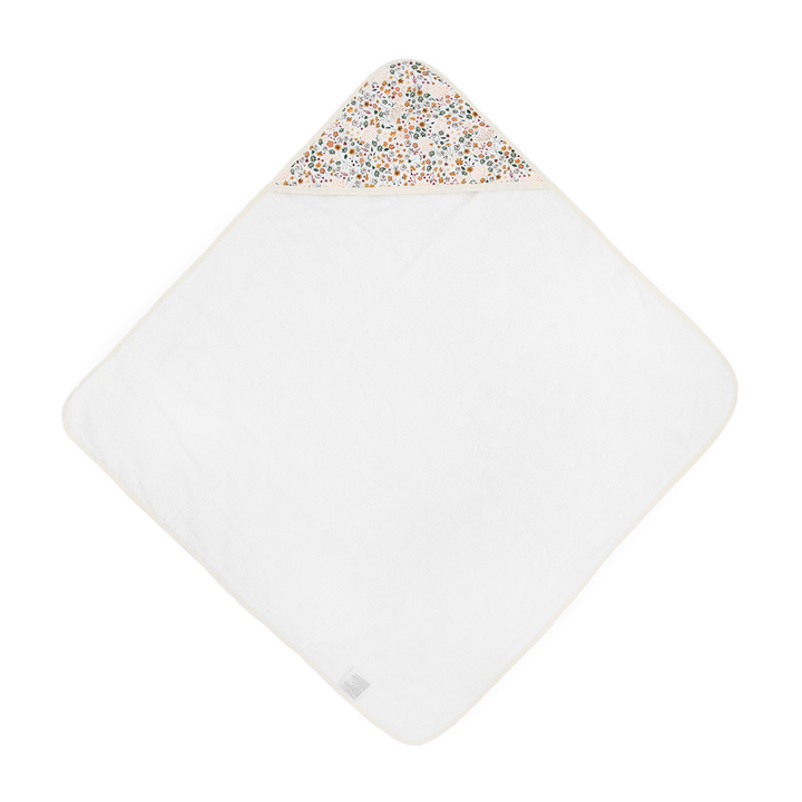 Little Unicorn Pressed Petals Hooded Towel open