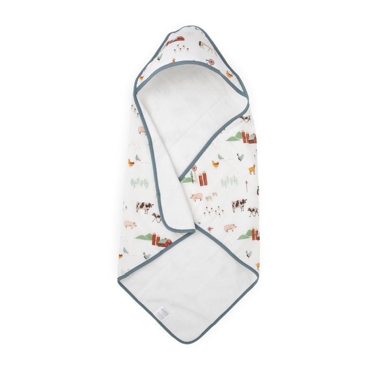 Little Unicorn Farmyard Infant Hooded Towel