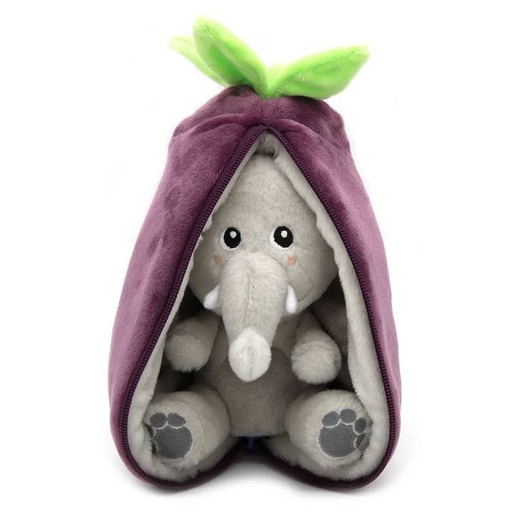 Velvet the Elephant - Eggplant Flipetz