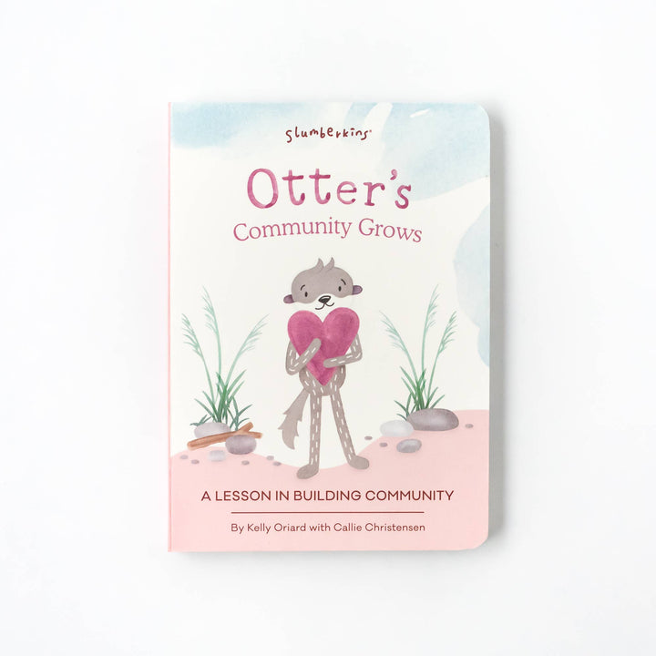 Slumberkins Otter's Building Connections Plush Snuggler Set book two