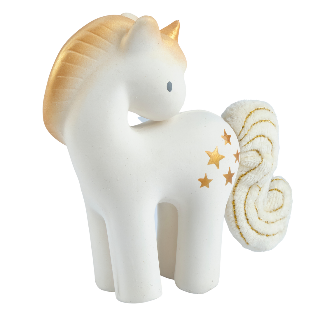 Tikiri Shining Stars Unicorn Rattle slanted