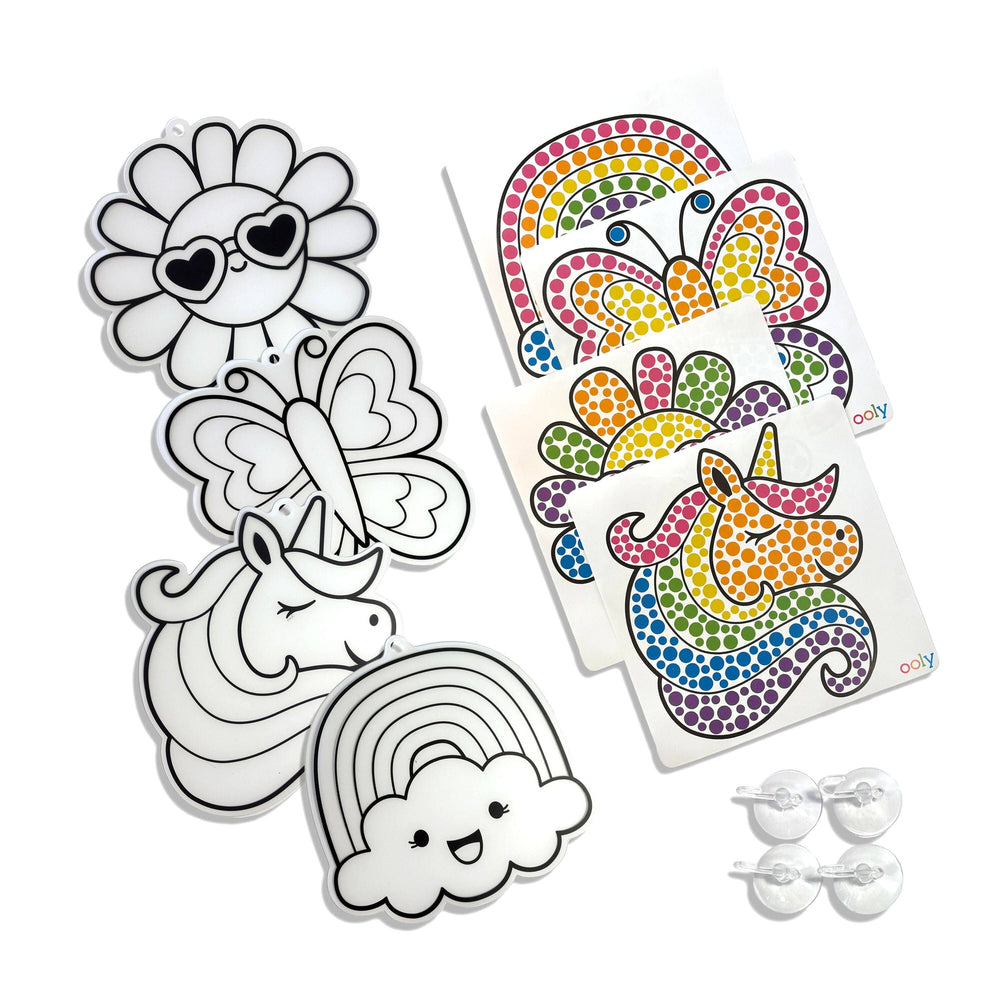Ooly Sun Sparkles Suncatcher Kit contents