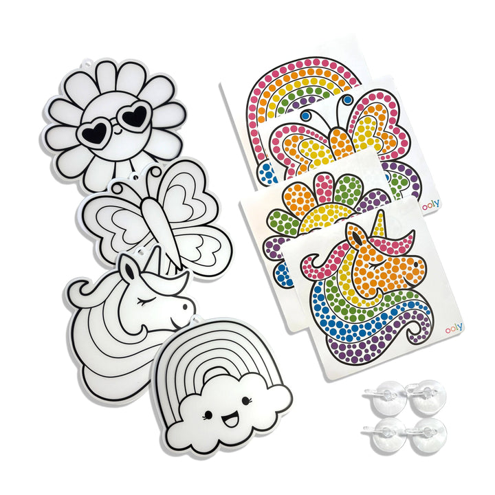 Ooly Sun Sparkles Suncatcher Kit contents