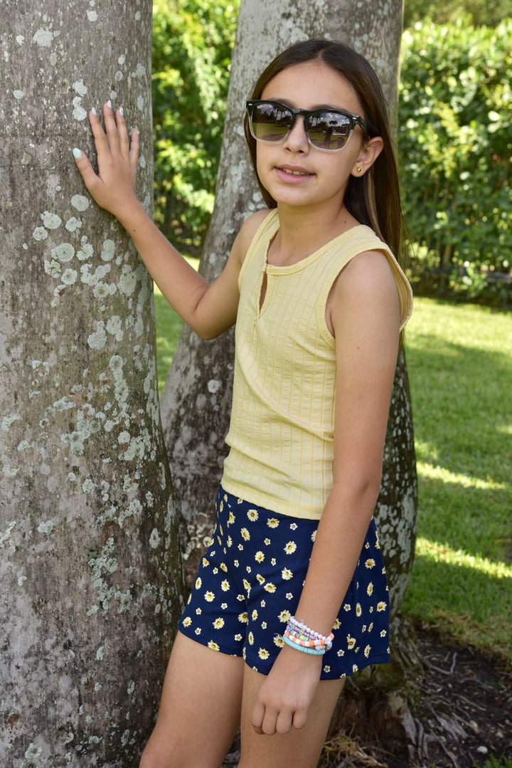 Area code 407  Ilene Buttercup Tank Top Sasha Shorts