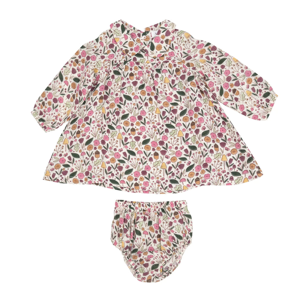 Angel Dear Acorn Floral 2pc Baby Dress