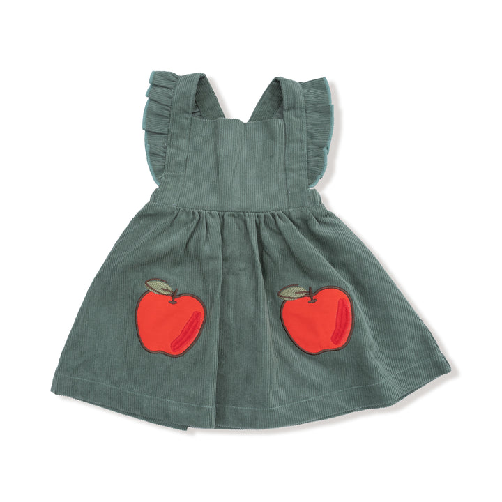 Angel Dear Apple Corduroy Pinafore Dress