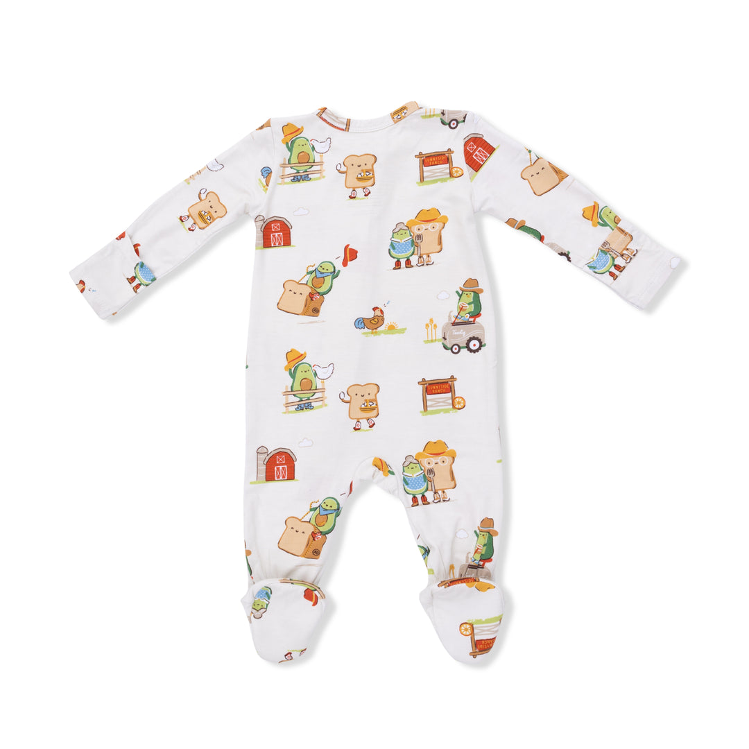 Avocado Toast American Gothic Footie