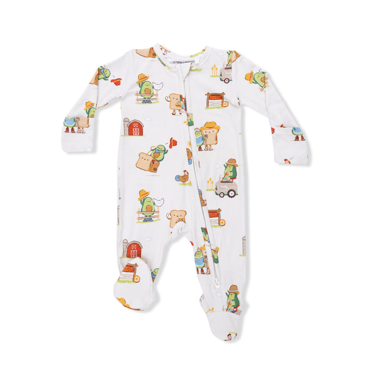 Avocado Toast American Gothic Footie