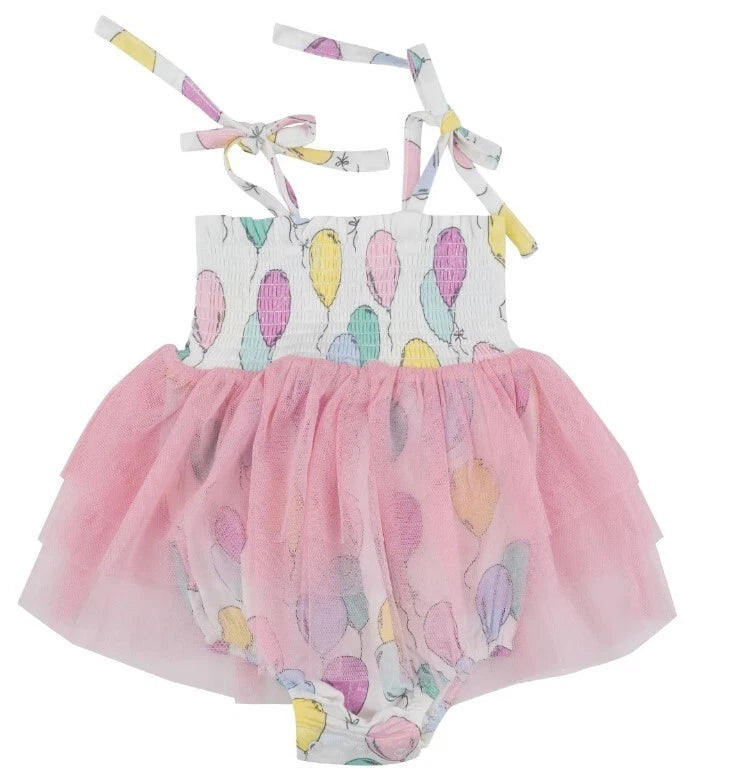 Angel Dear Balloons Smocked Tutu Romper