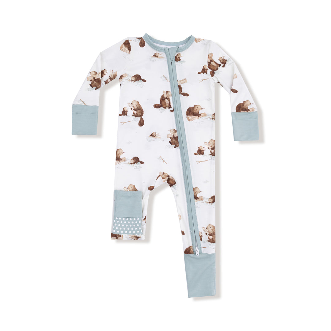 Angel Dear Baby Beavers Romper