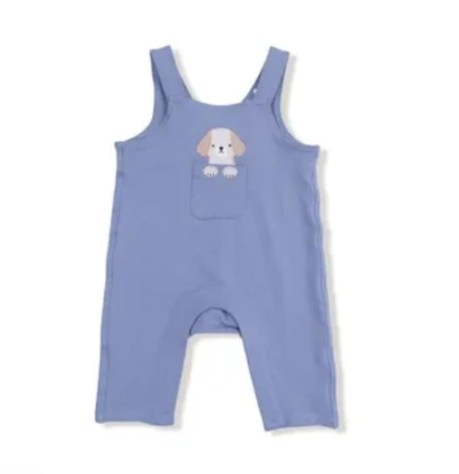 Angel Dear dog applique Baby Best Friend Overalls
