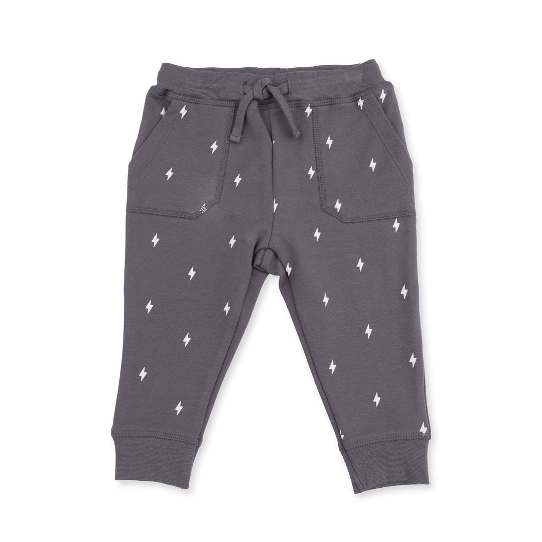Lightning Bolt French Terry Baby Joggers