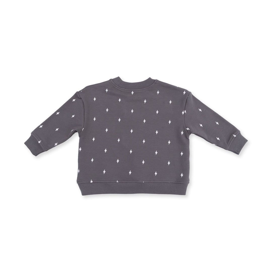 Angel Dear Lightning Bolt French Terry Baby Sweatshirt back