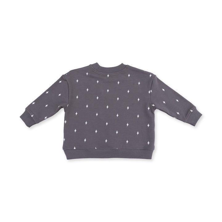 Angel Dear Lightning Bolt French Terry Baby Sweatshirt back