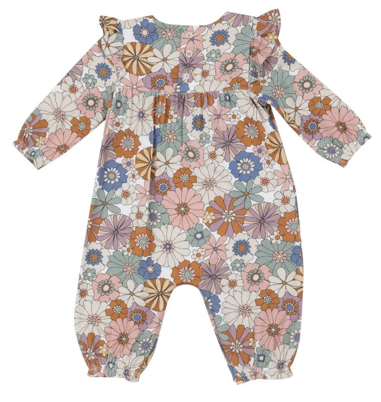 Angel Dear Brighton Floral Romper back