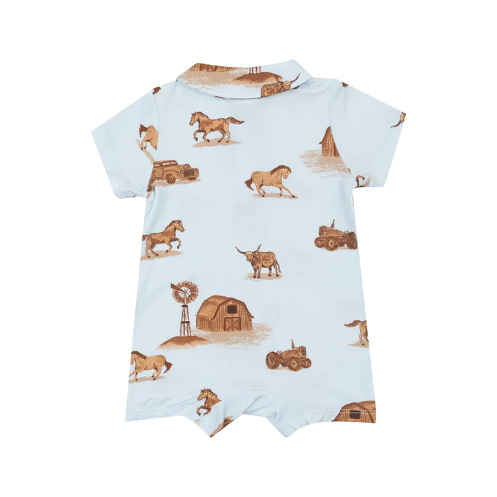 Angel Dear Cowboy Ranch Short Romper back