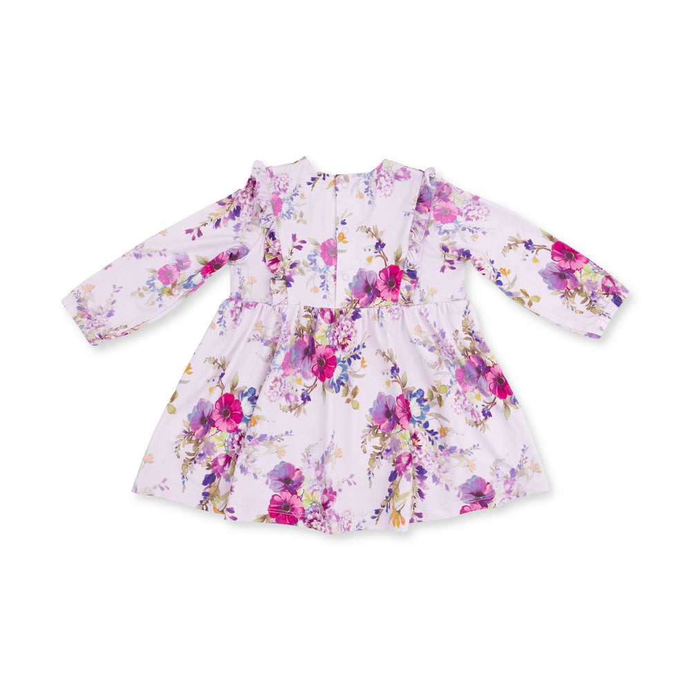 Angel Dear Dahlia Floral Dress & Leggings Set back
