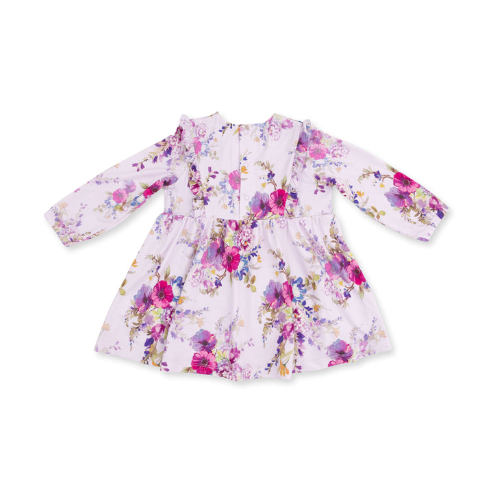 Angel Dear Dahlia Floral Dress & Leggings Set back