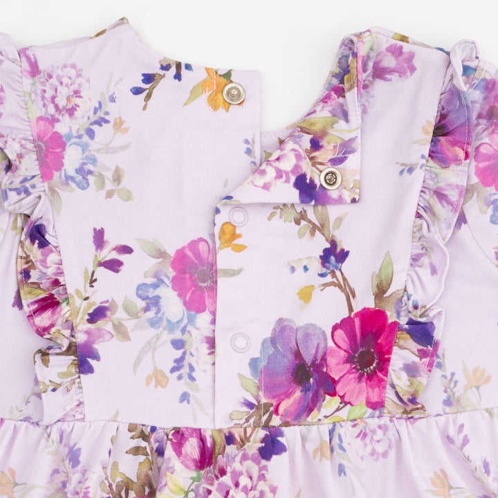 Angel Dear Dahlia Floral Dress & Leggings Set detail