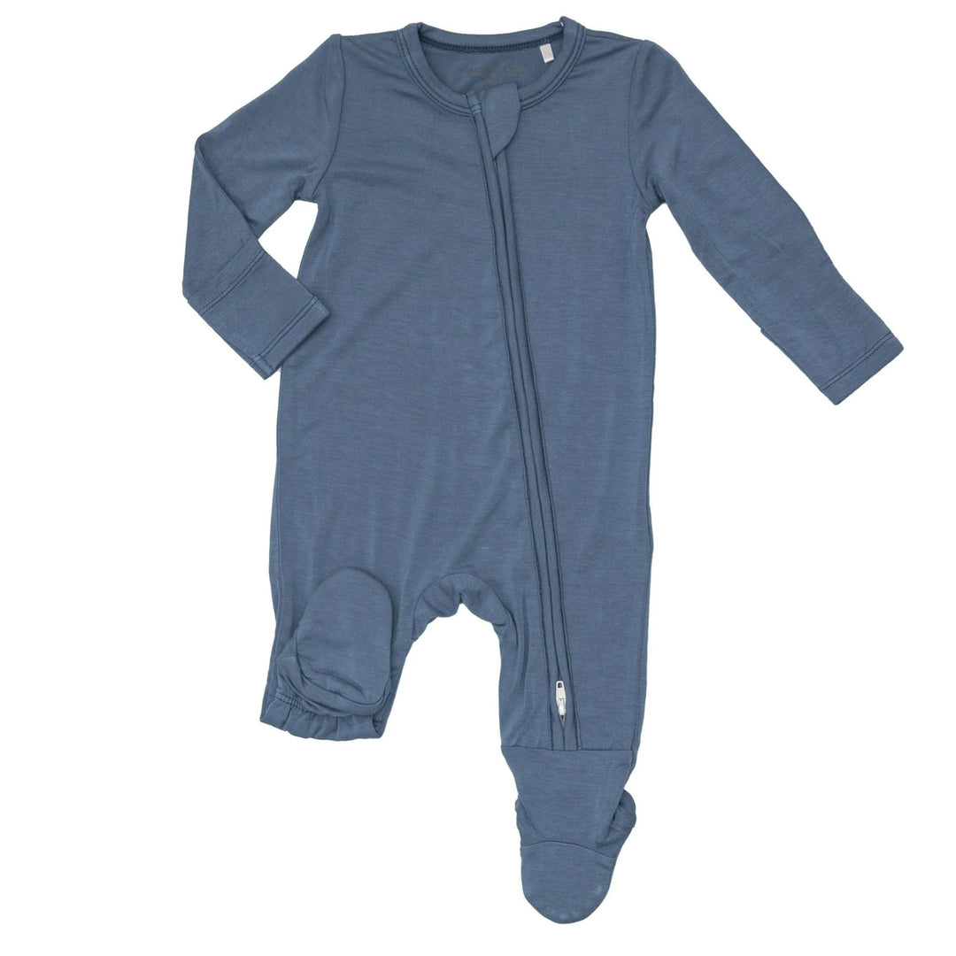 Angel Dear Solid Blue Footie