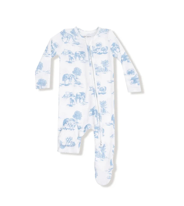Farm Toile Footie
