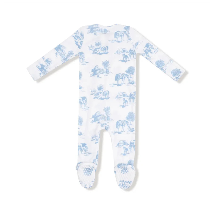 Farm Toile Footie