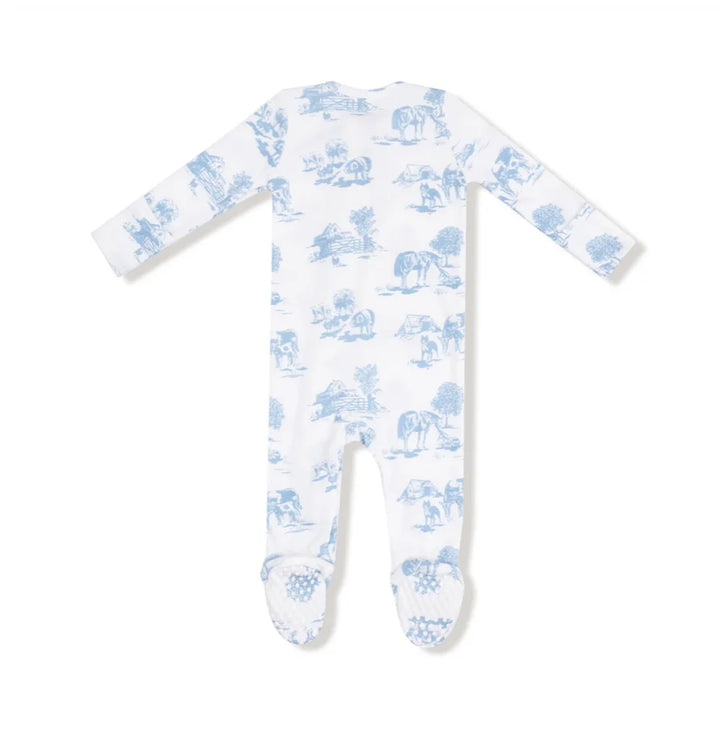 Farm Toile Footie