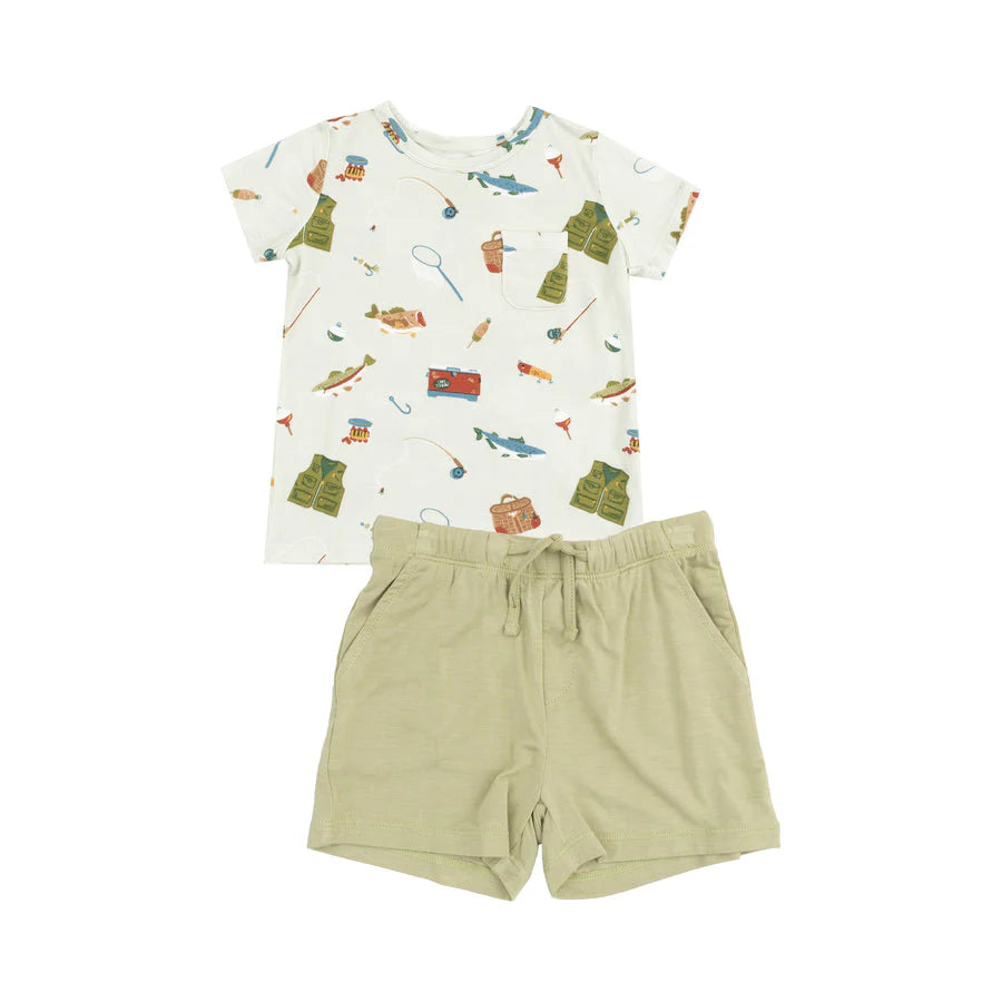 Angel Dear Fishing Things Short Set