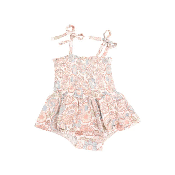 Angel Dear Folk Paisley Sunsuit