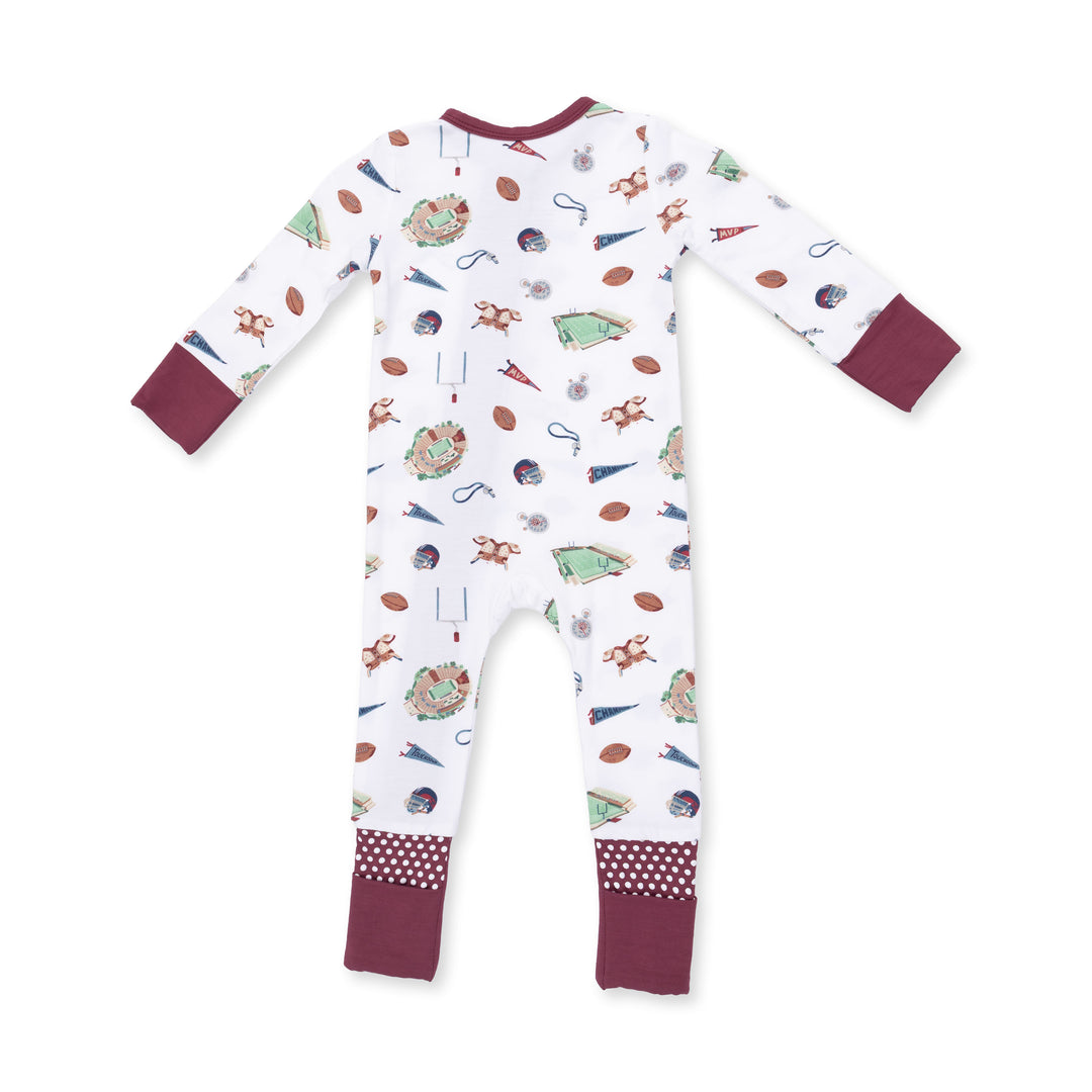 Angel Dear Vintage Football Romper back