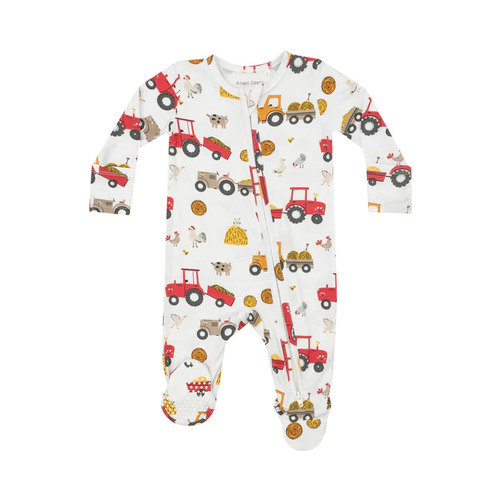 Angel Dear Happy Tractors Footie