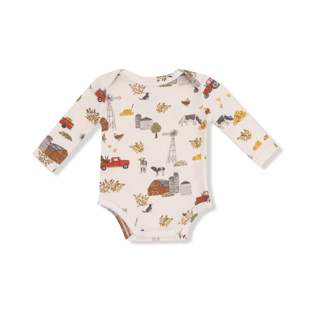 Angel Dear Hay Farmer Bodysuit