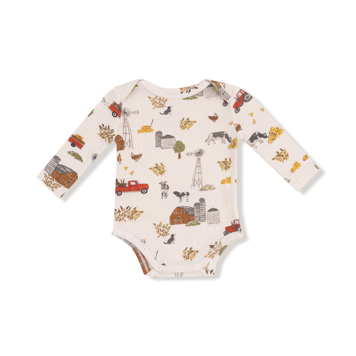 Angel Dear Hay Farmer Bodysuit