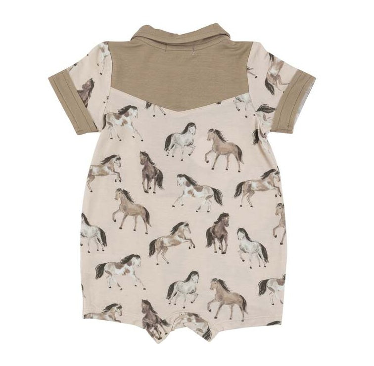 Angel Dear Horses Short Romper back