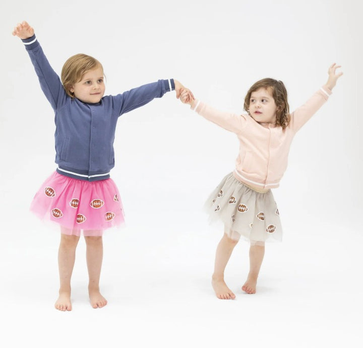 Angel Dear Pink Letterman Jacket models