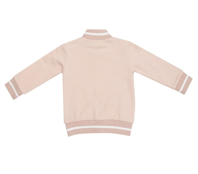 Angel Dear Pink Letterman Jacket back