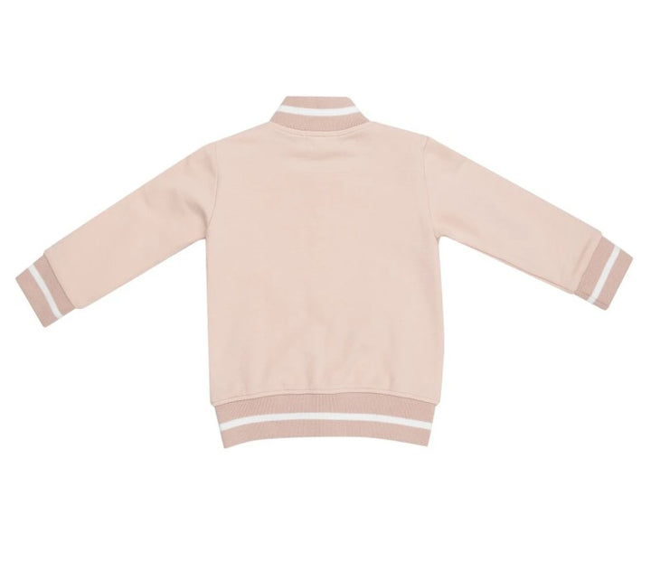 Angel Dear Pink Letterman Jacket back