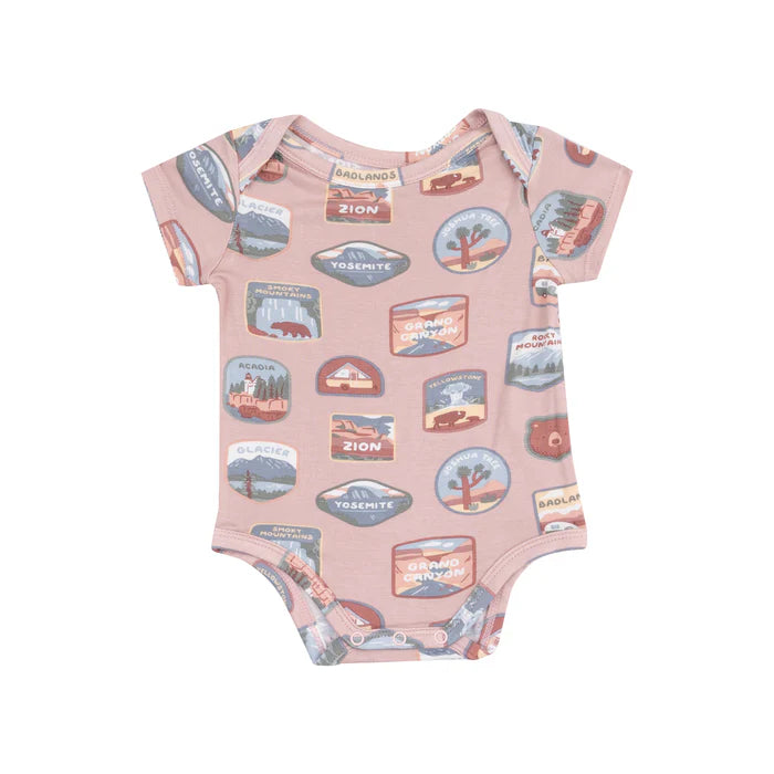Angel Dear National Park Patches Bodysuit