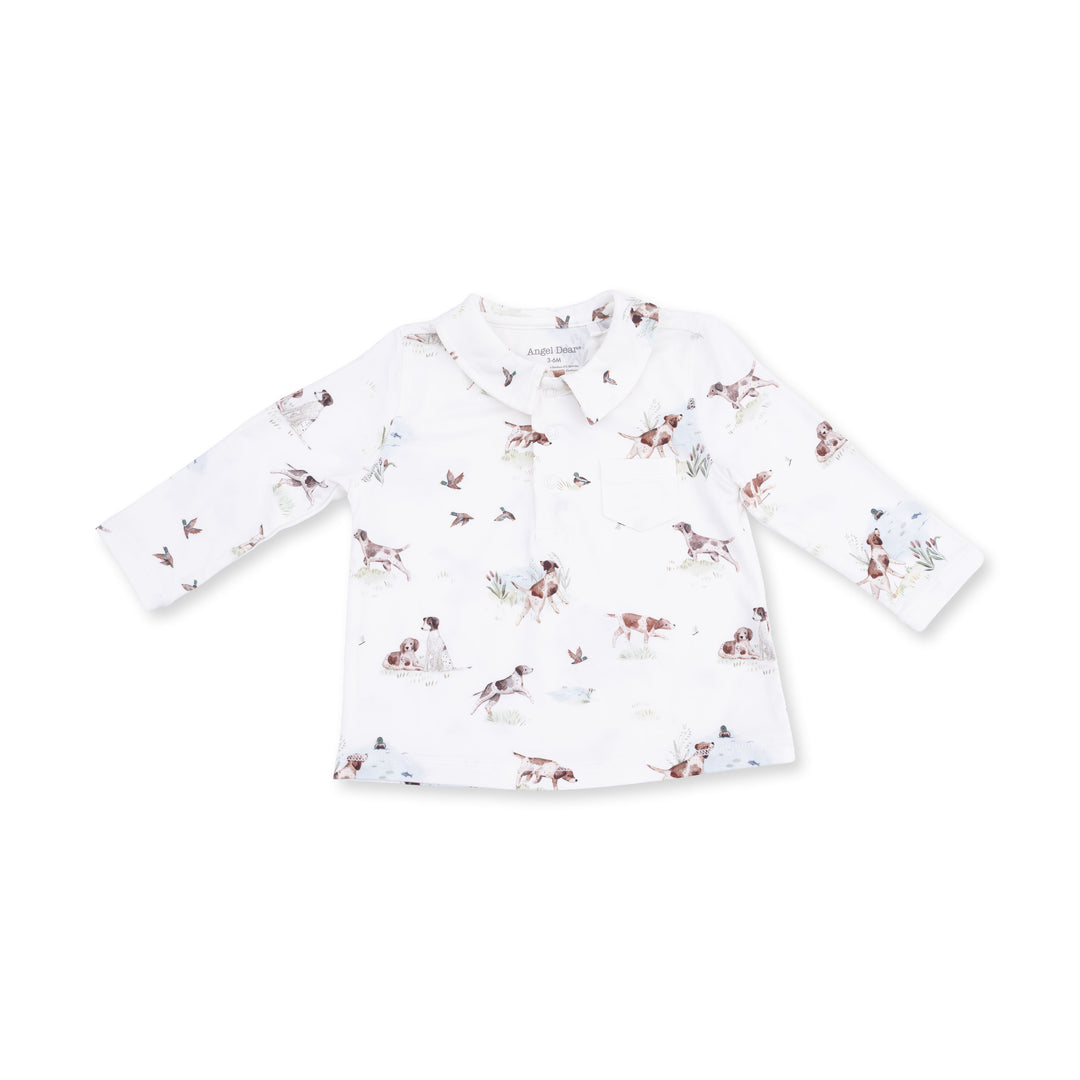 Angel Dear Pointer Pups & Duck Buddies Polo Set top