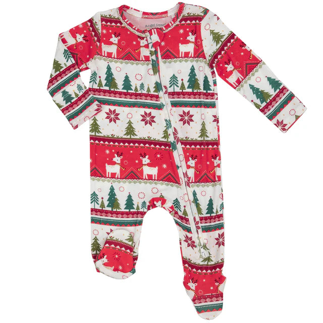 Reindeer Fairisle Footie