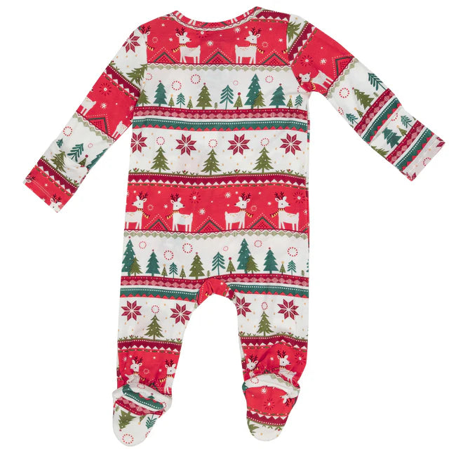 Reindeer Fairisle Footie