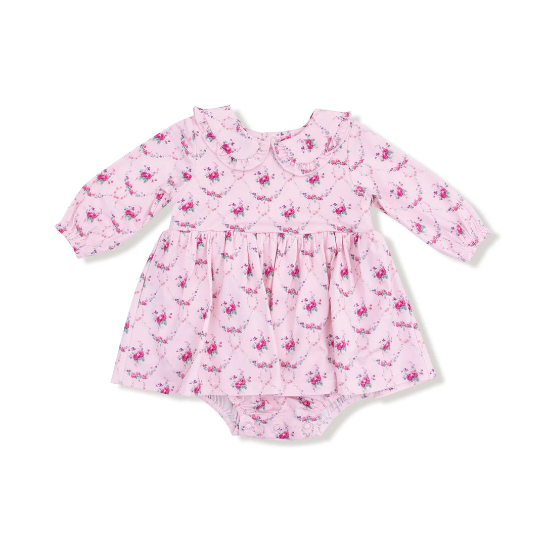 Angel Dear Rose Garden Trellis Skirted Bodysuit