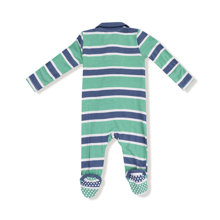 Angel Dear Rugby Stripe Polo Footie back