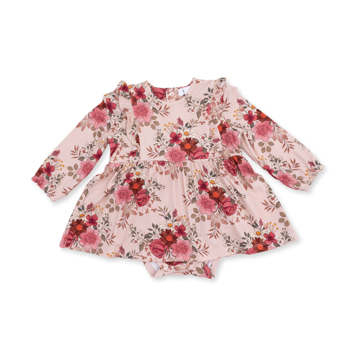 Angel Dear Sabrina Floral Bodysuit Dress