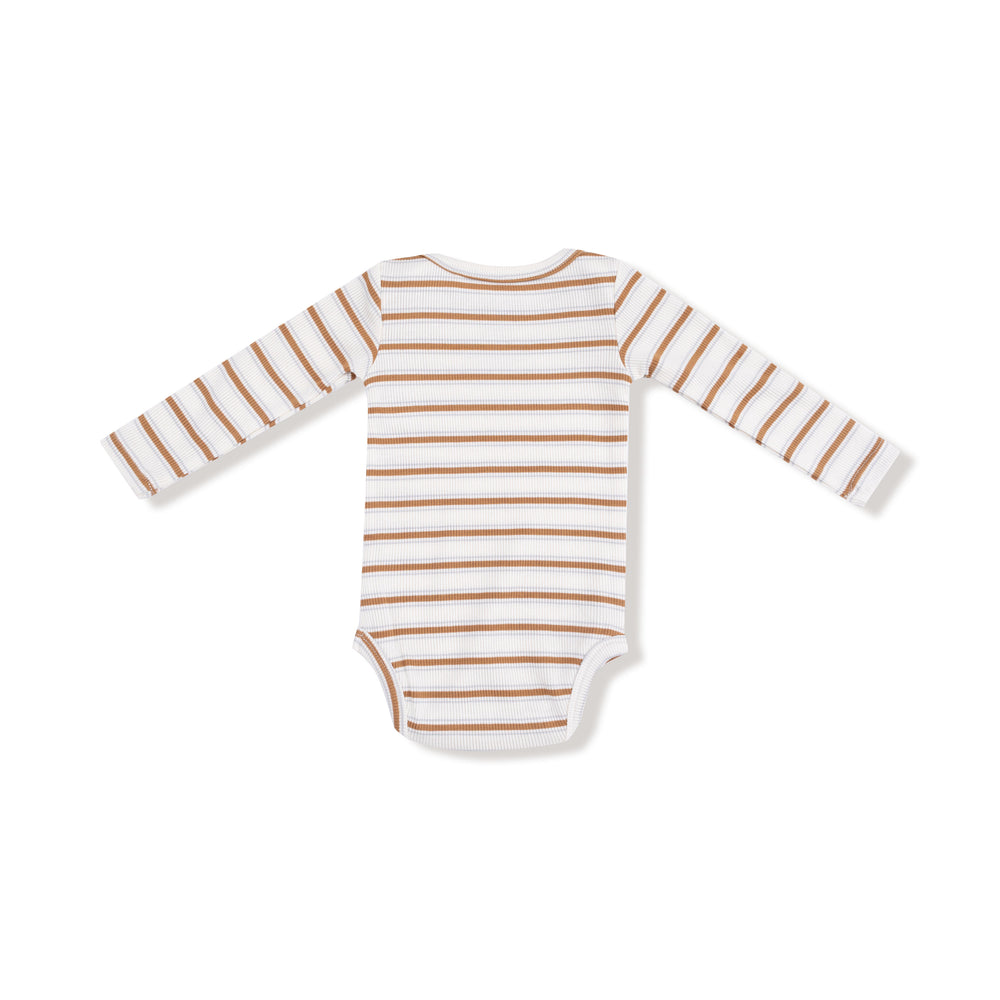 Angel Dear Vintage Stripe Bodysuit back