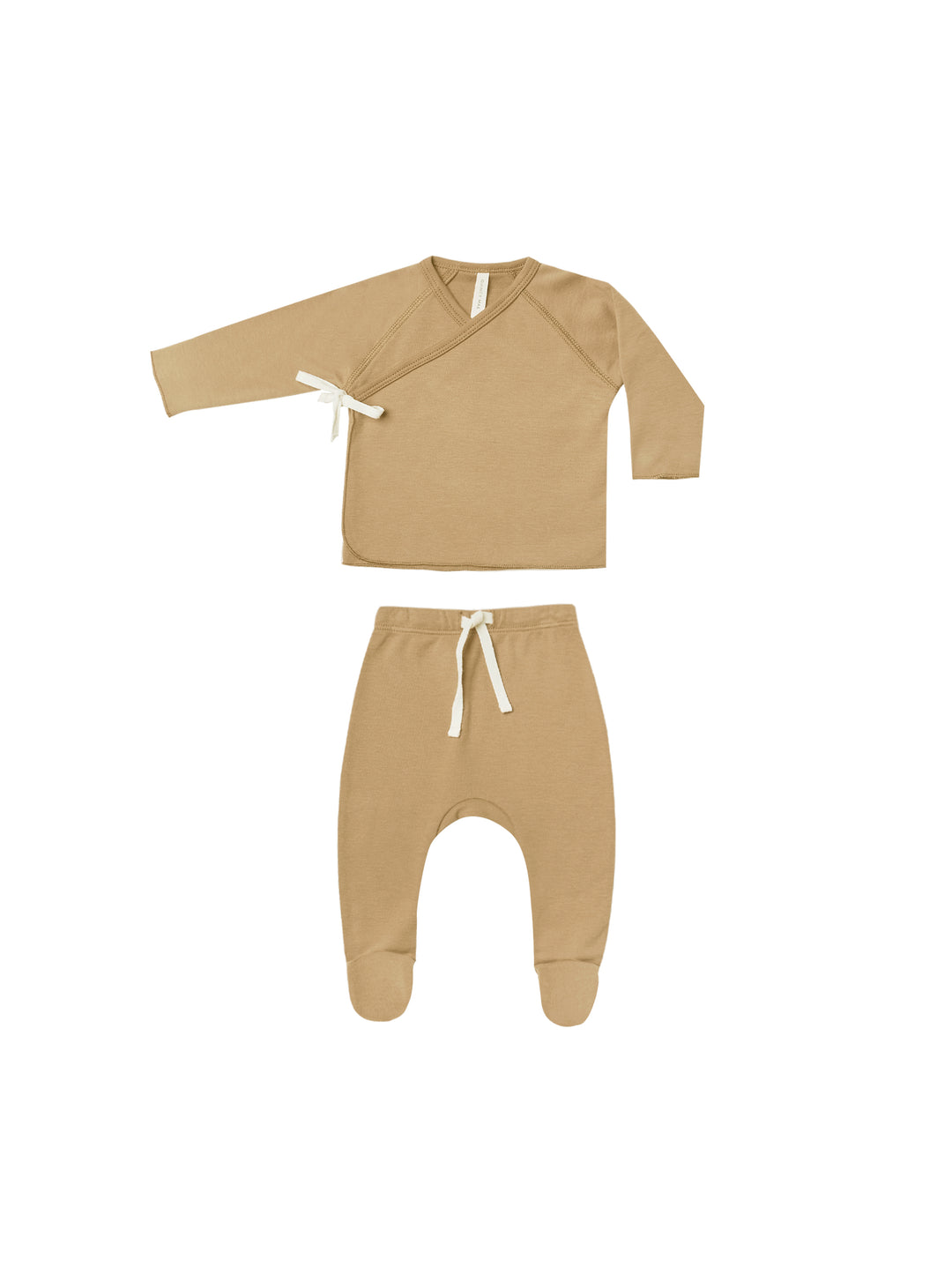 Quincy Mae Wrap Top & Pant Set in Honey