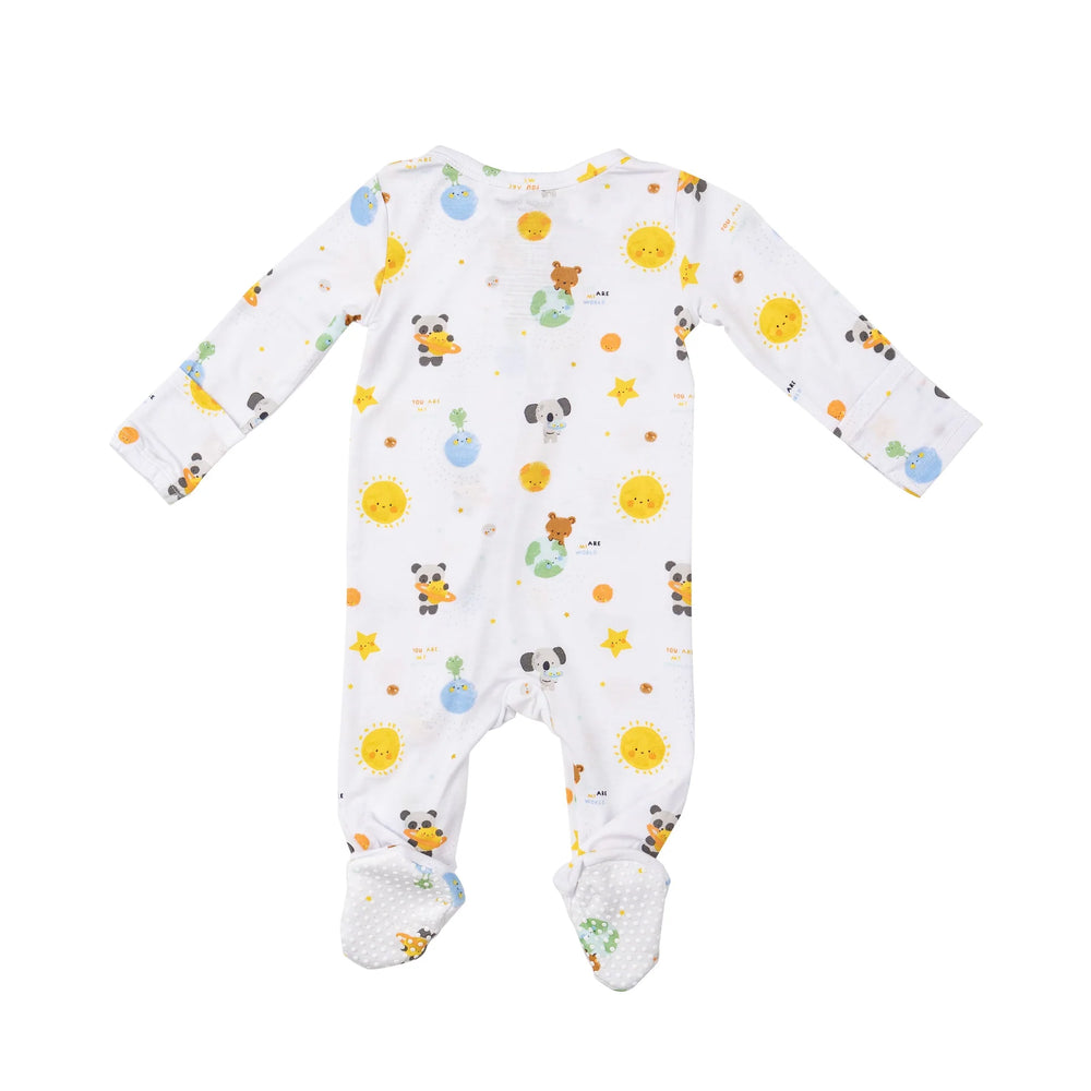 Angel Dear Baby Solar System Footie back