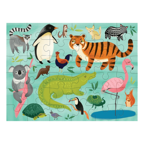 Mudpuppy Animals of the World Puzzle to Go complete
