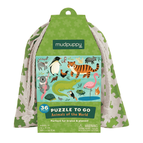 Mudpuppy Animals of the World Puzzle to Go