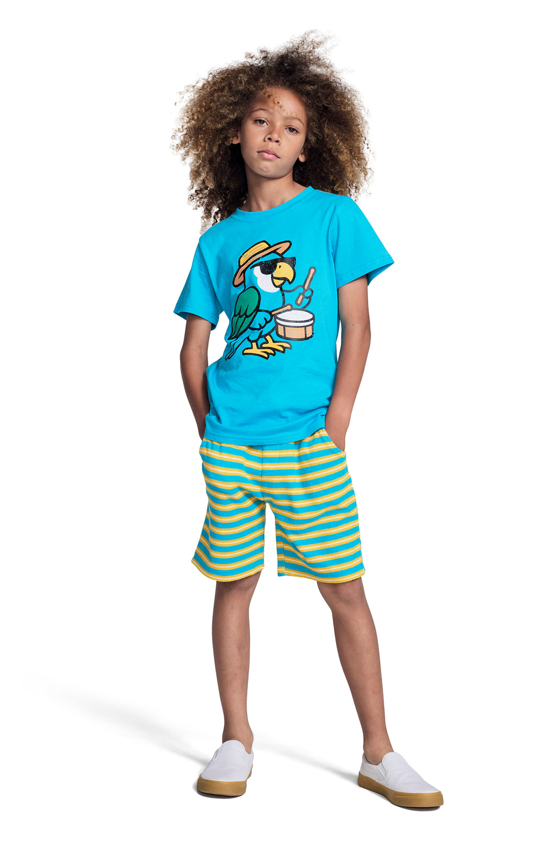 Appaman Carnival Parrot Tee model